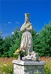 Figura Matki Bożej w Szewni Górnej - ufundowana z wdzięczości za uratowanie życia w wypadku samochodowym 20-XII-1986, przez księdza Andrzeja Jabłońskiego w 1986 roku