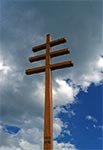 Krzyż przydrożny w miejscowości Wolaniny - Puszcza Solska