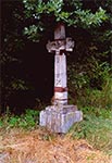 Krzyż z roku 1868 w miejscowości Prusie niedaleko granicy