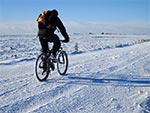 Idealne warunki do jazdy rowerem zimą