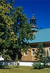 Modrzewiowy kościół parafialny pw. św. Stanisława z XVIII w. w Górecku Kościelnym