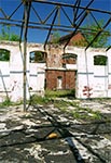 Pozostałości zabudowań parowozowni stacji w Bełżcu