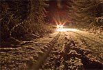 Droga przez Górę Brusno w szacie zimowej