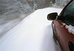 Droga na Górę Brusno zimą